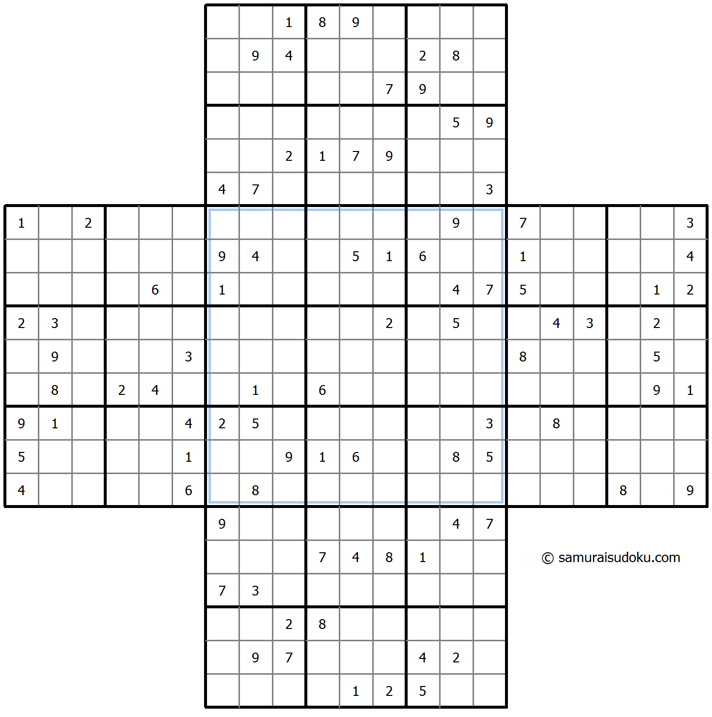 Cross Sudoku 2025年11月08日
