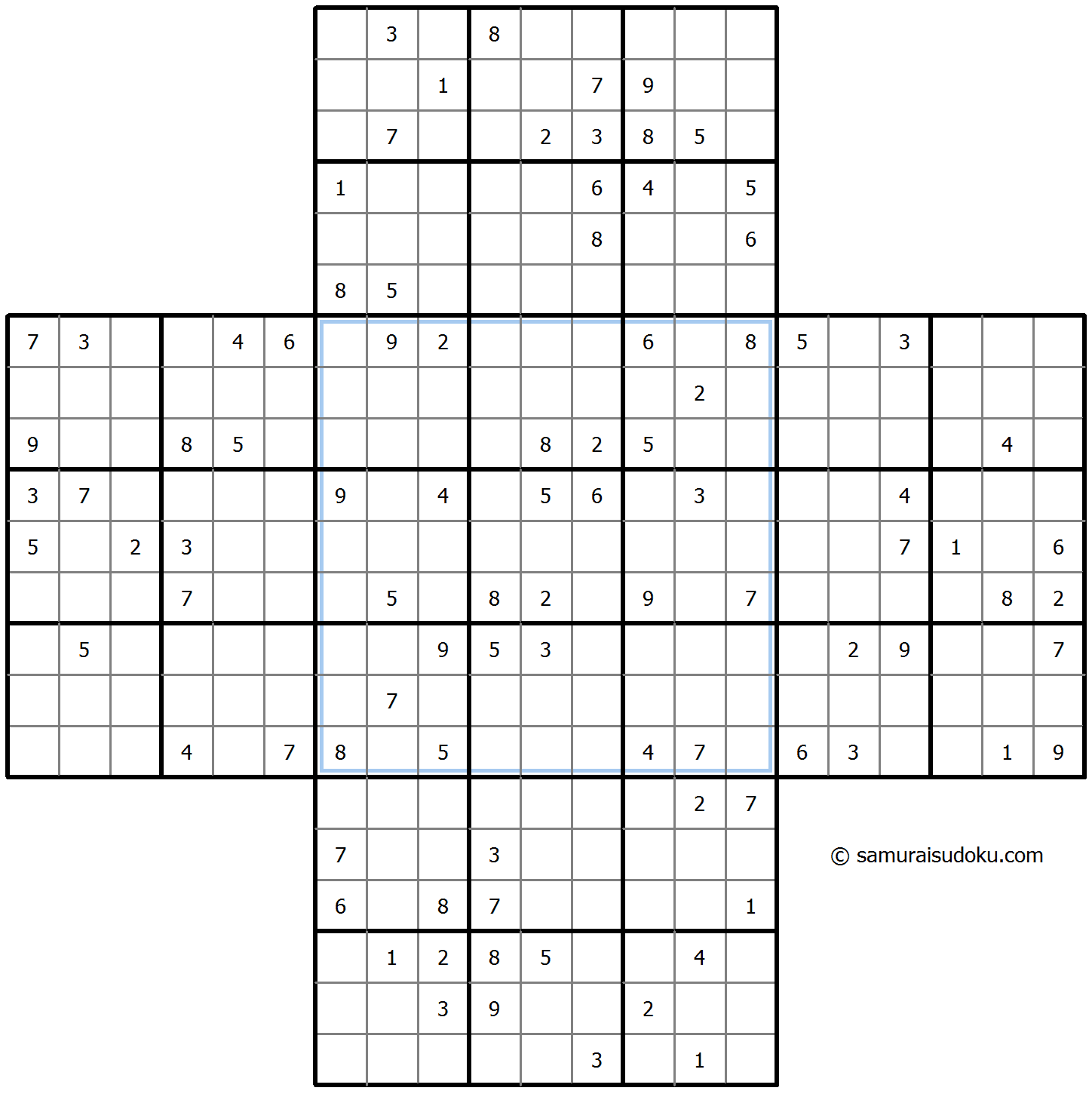 Cross Sudoku 2025年11月10日