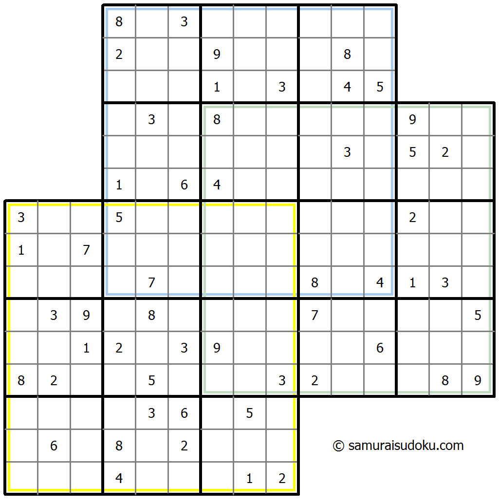 三叠数独 #34832