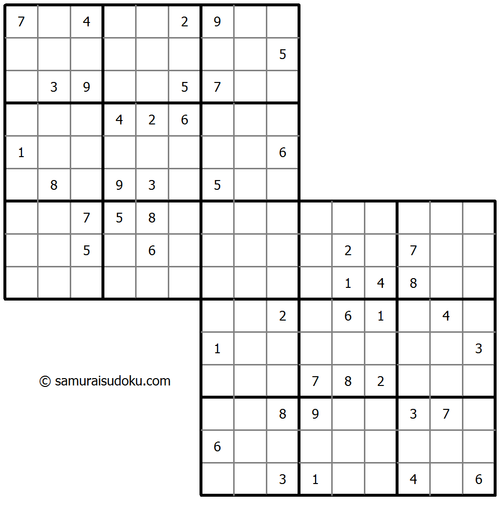 双重叠数独 #31340