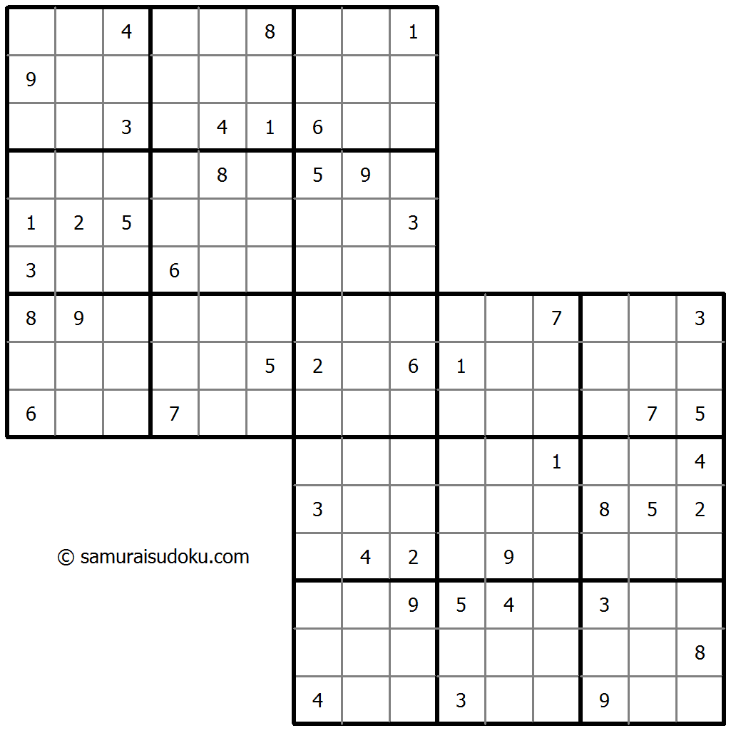 双重叠数独 #31395