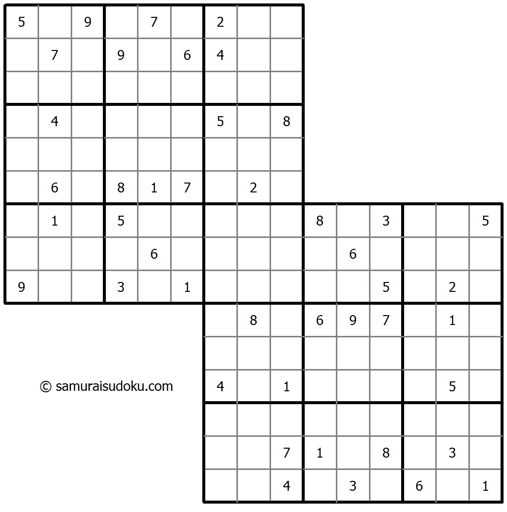双重叠数独 #33597