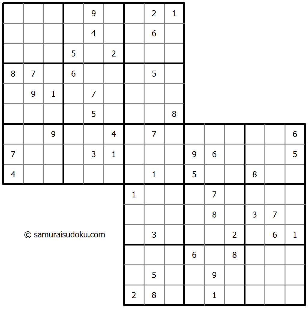 双重叠数独 #33897