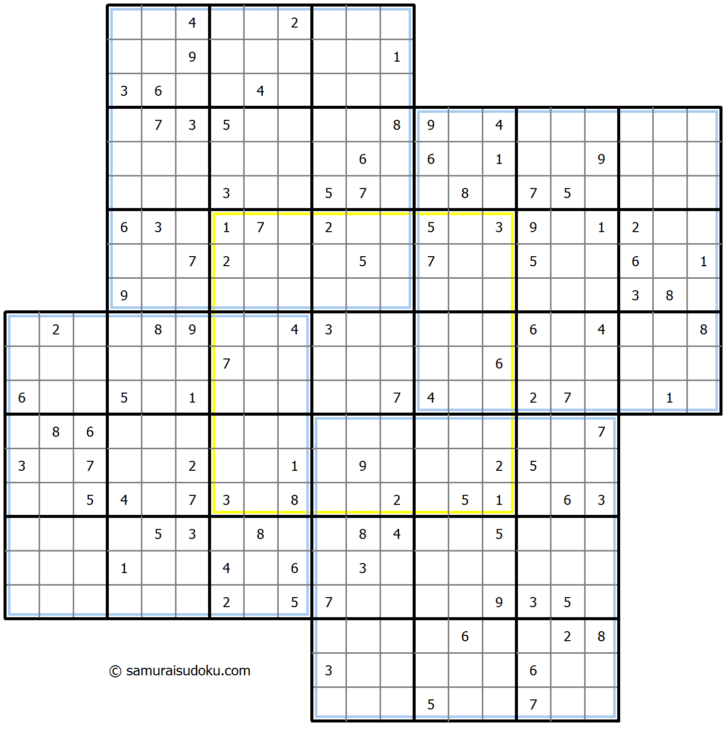 Windmill Sudoku 2025年11月01日
