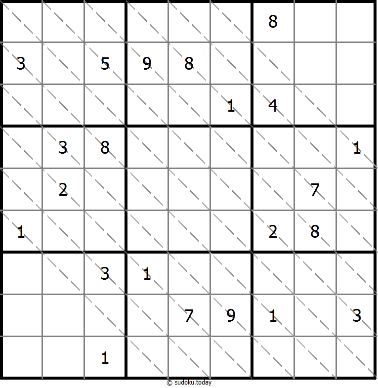 Multi Diagonal Sudoku 2025年11月3日