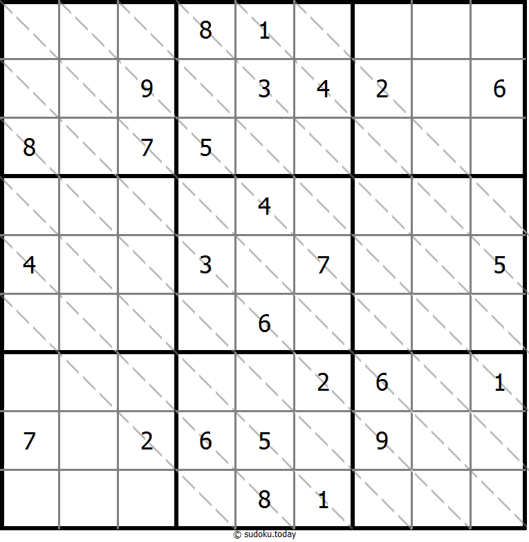 Multi Diagonal Sudoku 2025年11月9日