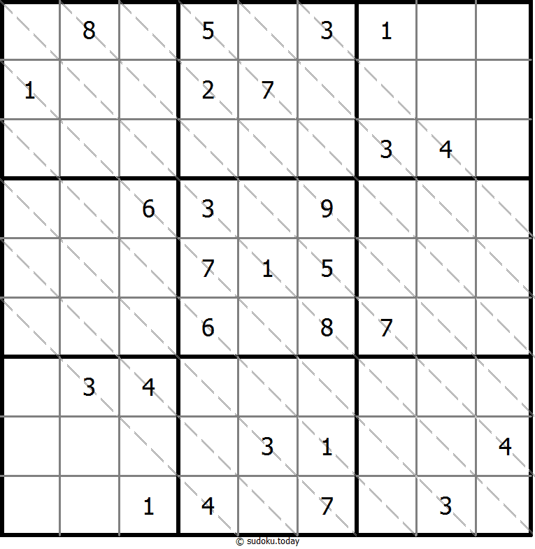 Multi Diagonal Sudoku 2025年10月27日
