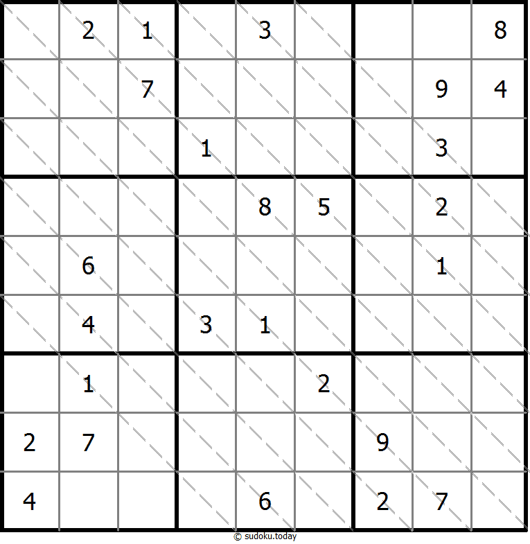 Multi Diagonal Sudoku 2025年11月8日