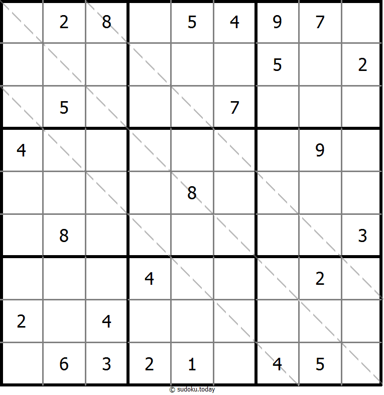 Multi Diagonal Sudoku 2025年11月18日