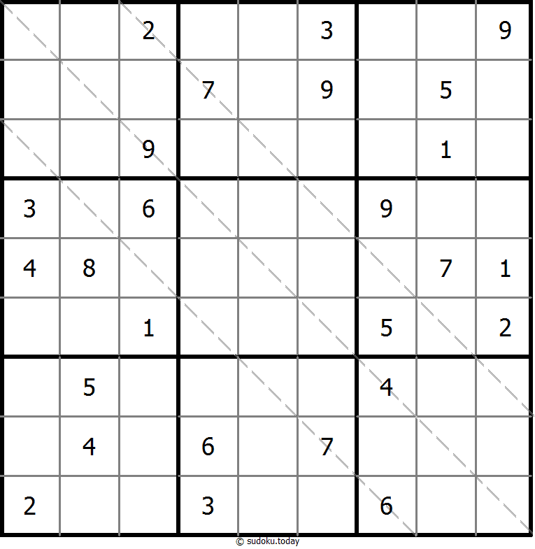 Multi Diagonal Sudoku 2025年11月6日