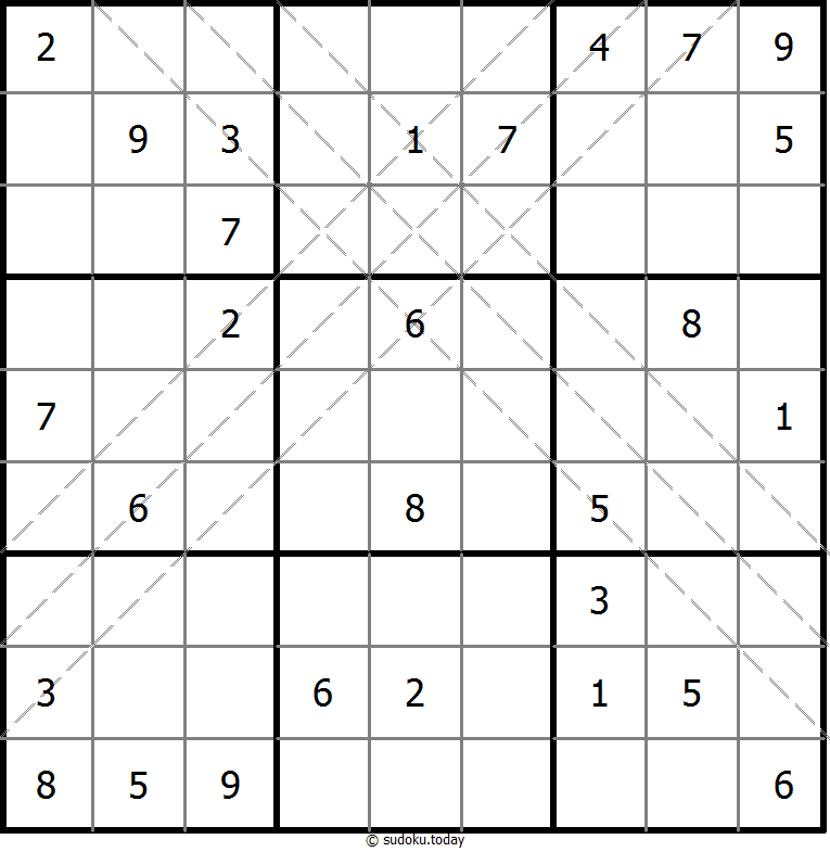Multi Diagonal Sudoku 2025年11月4日
