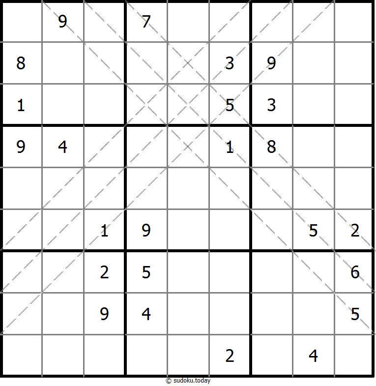 Multi Diagonal Sudoku 2025年11月5日
