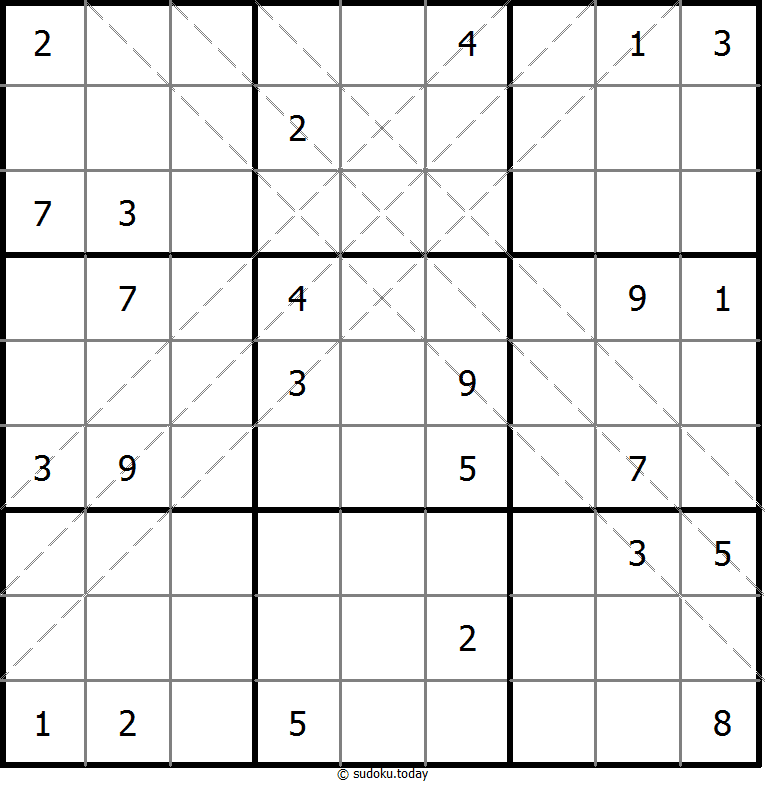 Multi Diagonal Sudoku 2025年11月5日